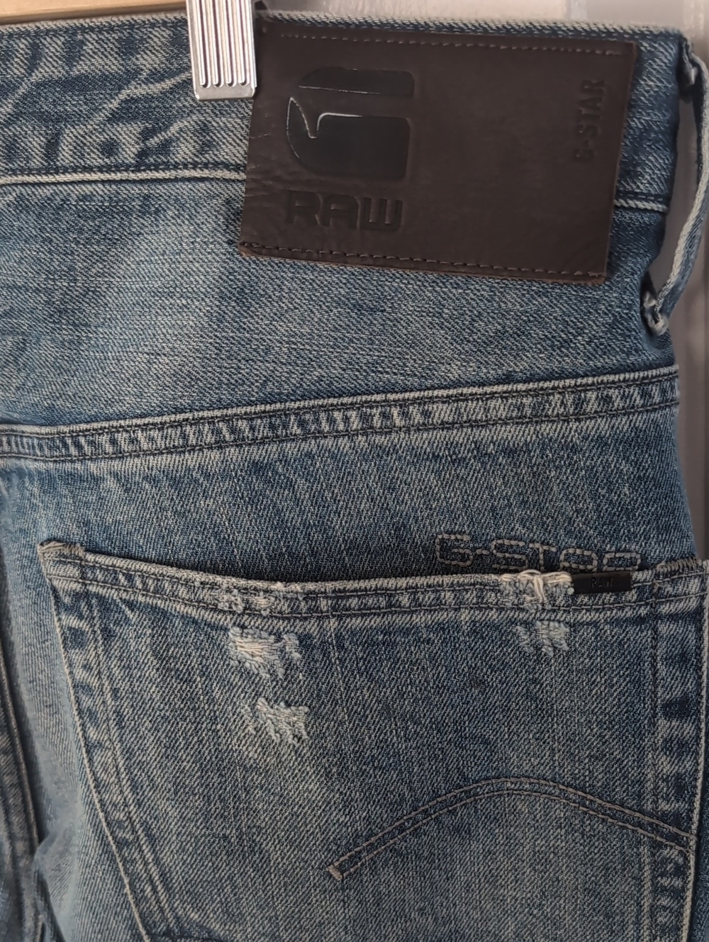G-Star Raw 3301 Straight Leg Jorts Jean Shorts - Picture 7 of 8